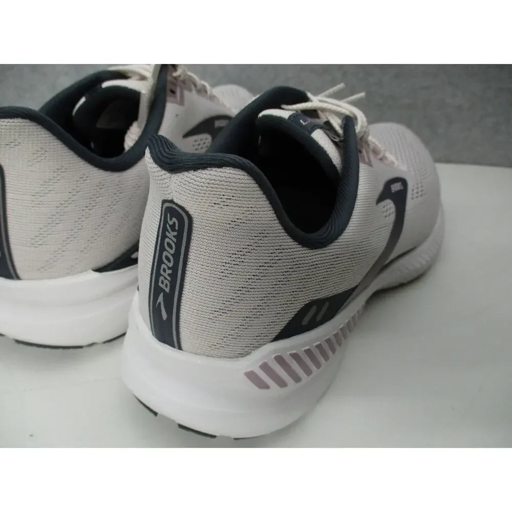 Brooks Womens Launch GTS 8 Gray Pink Primrose Running Shoes Size 11 B